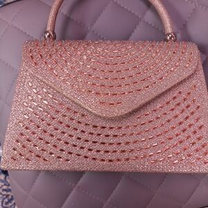 Source Unknown Glittering Pink Wristlet
